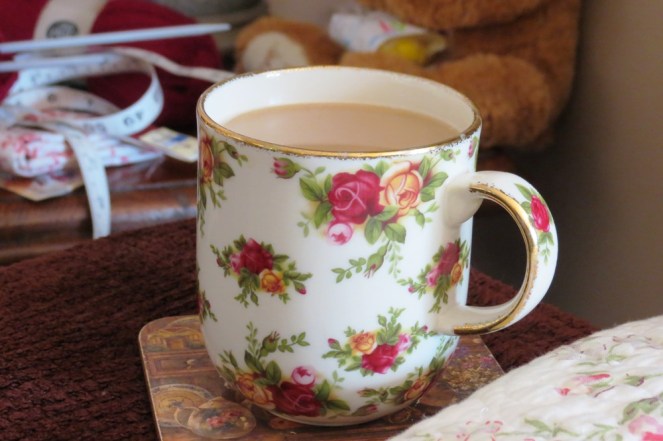 Just the place for a coffee cup.