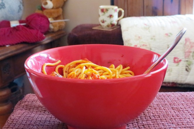 My appetite usually does need any help getting motivated, but apparently my red bowls are helping anyway!