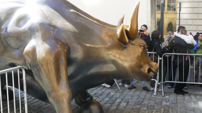 The Wall Street Bull has a lot in common with Ben, his star sign being Taurus the Bull!