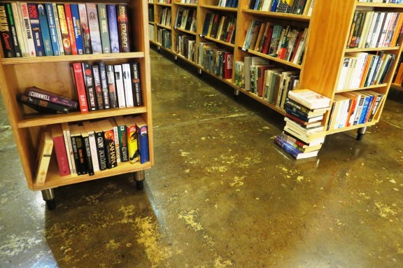 Characterful, polished cement floors.