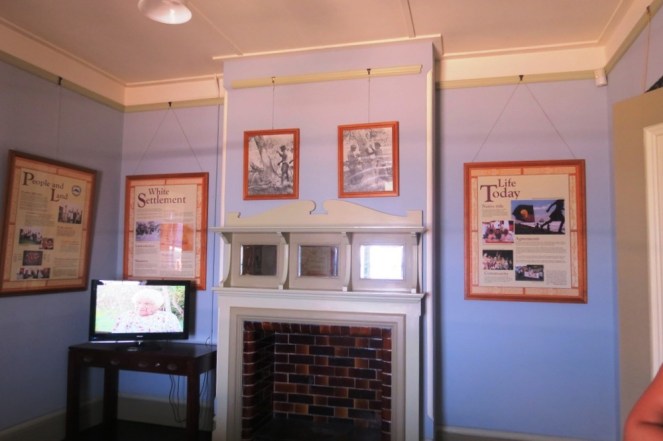 Rooms now display old photos and information of interest from the days of old.